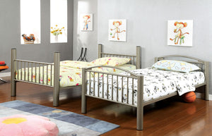 English Elm Transitional Twin Over Full Solid Wood Bunk Bed with Storage Drawers and Reversible Ladder Gold Metal 79.38 L x 43 W x 65 H B2741P595011