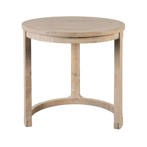 English Elm 2Pc Pine Wood Coffee and End Table Set with Rolling Casters Open Shelf Living Room B2741S01003