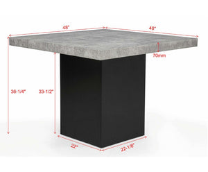 English Elm 6Pc Counter Height Dining Set Square Weathered Gray Table Upholstered Chairs Bench Included B2741S01073