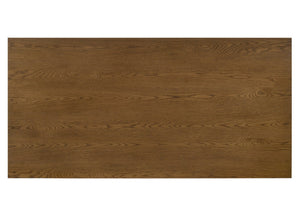English Elm 7Pc Extendable Rectangular Dining Set with Wood Grain Table and Upholstered Side Chairs 6pc with Chairs and Bench B2741S01079