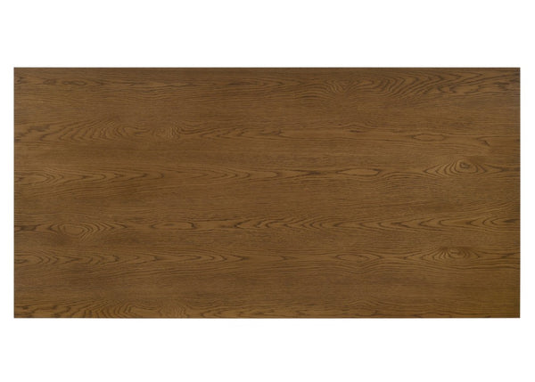 English Elm 7Pc Extendable Rectangular Dining Set with Wood Grain Table and Upholstered Side Chairs 6pc with Chairs and Bench B2741S01079