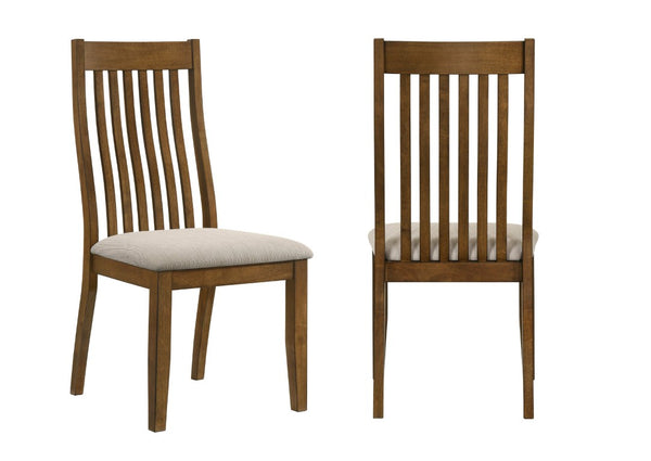 English Elm 7Pc Extendable Rectangular Dining Set with Wood Grain Table and Upholstered Side Chairs 6pc with Chairs and Bench B2741S01079