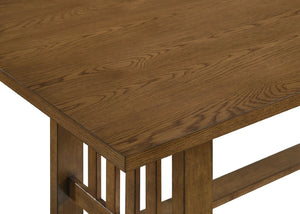 English Elm 7Pc Extendable Rectangular Dining Set with Wood Grain Table and Upholstered Side Chairs 6pc with Chairs and Bench B2741S01079