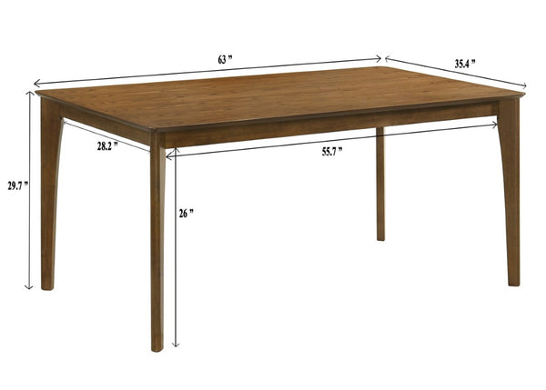 English Elm 7Pc Extendable Rectangular Dining Set with Wood Grain Table and Upholstered Side Chairs 7pc with Upholstered Chairs B2741S01083