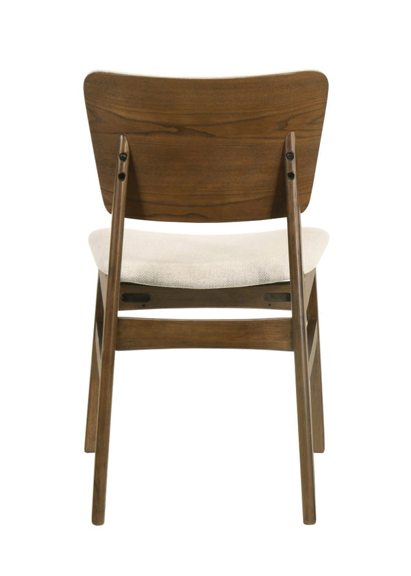 English Elm 7Pc Extendable Rectangular Dining Set with Wood Grain Table and Upholstered Side Chairs 7pc with Upholstered Chairs B2741S01083