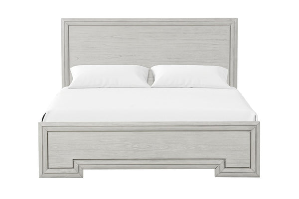 English Elm Twin Over Full Bunk Bed with Storage Drawers Attached Ladder Transitional Kids Room Antique White Queen Engineered Wood, Rubber Wood B2741S01135