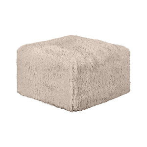English Elm Living Room 7 Piece Modular Sectional Faux Fur Upholstered L Shape Lounge Sofa Set Taupe B2741S01213