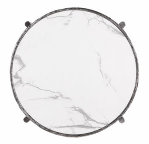 English Elm Contemporary Sintered Stone 3 Piece Table Set with Gunmetal Steel Frames for Living Room B2741S01231