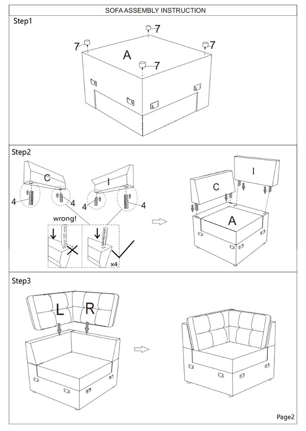 English Elm Corner Tufted Modular Seat Unit Classic Button Detail for Traditional Living Rooms B2748P412564