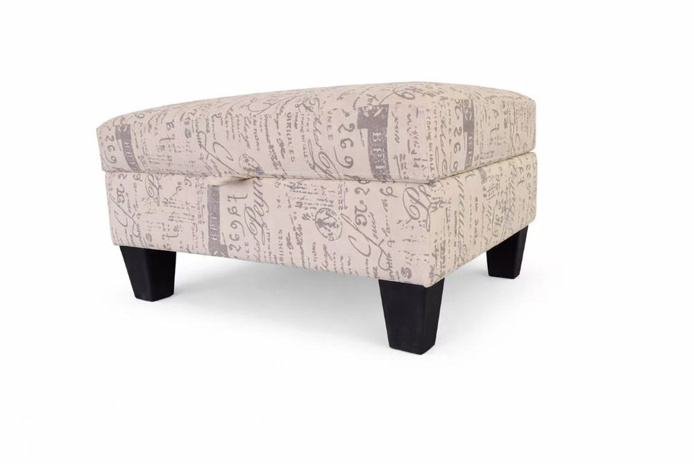 English Elm Linen Upholstered Lift Top Ottoman with Hidden Storage for Living Room or Bedroom B2748P481242
