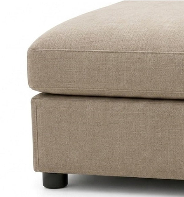 English Elm Ottoman Corduroy Upholstered Low Profile Seat for Living Room or Sectional Use B2748P481373