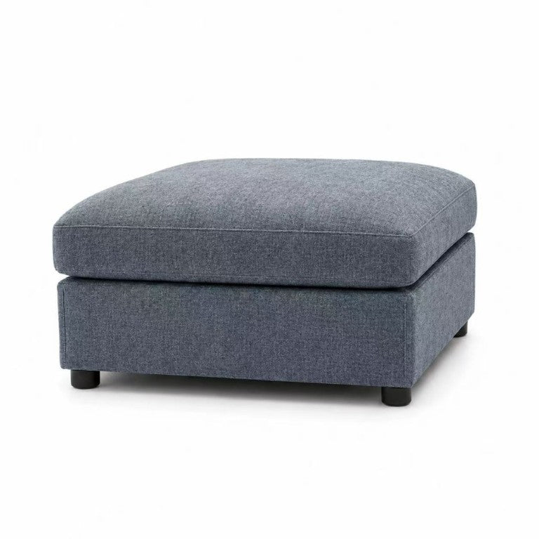 English Elm Ottoman Upholstered Low Profile Footrest Extra Seat or Sectional Sofa Extension B2748P481382