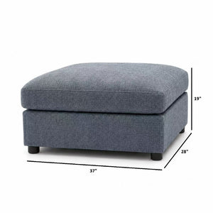 English Elm Ottoman Upholstered Low Profile Footrest Extra Seat or Sectional Sofa Extension B2748P481382