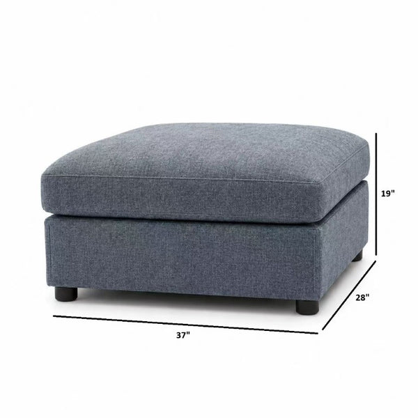 English Elm Ottoman Upholstered Low Profile Footrest Extra Seat or Sectional Sofa Extension B2748P481382