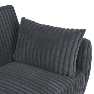 English Elm Faux Fur Convertible Futon Sofa Sleeper with Tall Legs for Living or Guest Rooms Dark Gray B2748P529552