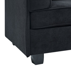 English Elm Polyester Blend Modular Sectional Sofa with L Shape Design for Living Rooms B2748S00218