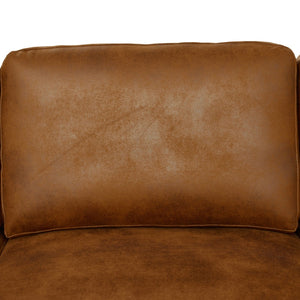 English Elm Faux Leather Modular Sectional Sofa with Removable Cushions for Modern Living B2748S00225