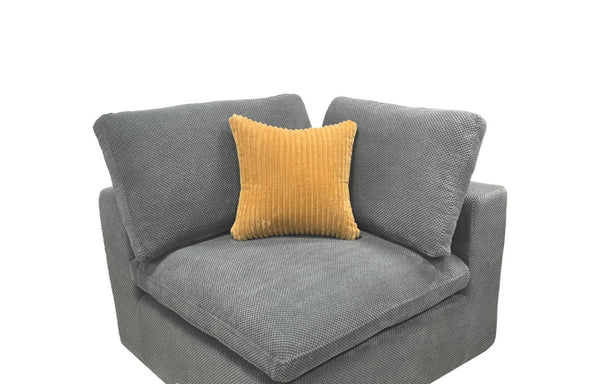 English Elm Coffee Bean Upholstered Modular Sectional with Toss Pillows for Large Living Rooms B2748S00242