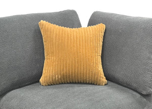 English Elm Coffee Bean Upholstered Modular Sectional with Toss Pillows for Large Living Rooms B2748S00242