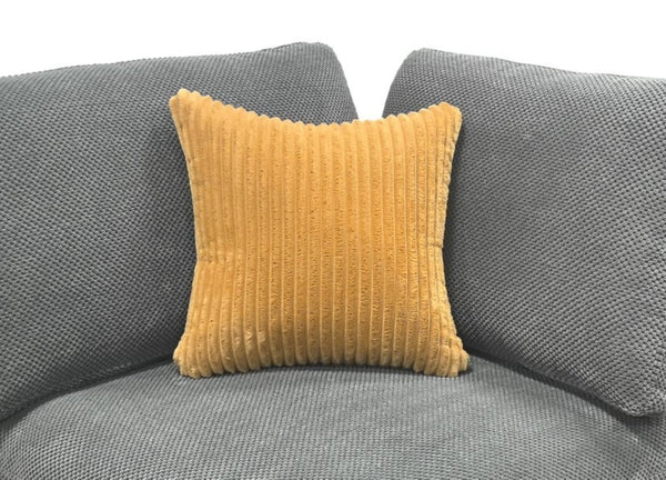 English Elm Coffee Bean Upholstered Modular Sectional with Toss Pillows for Large Living Rooms B2748S00242