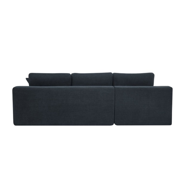 English Elm 94 Inch Convertible Sectional Sleeper Sofa with Reversible Chaise and Hidden Storage Polyester Blend 106 inches B2748S00248