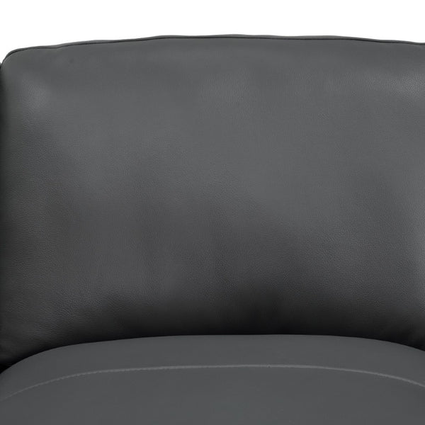 English Elm Coffee-Bean Curved Sectional Sofa with Organic Silhouette for Modern Living Rooms Dark Gray 148 L x 96 W x 34 H B2748S00251
