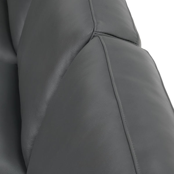 English Elm Coffee-Bean Curved Sectional Sofa with Organic Silhouette for Modern Living Rooms Dark Gray 148 L x 96 W x 34 H B2748S00251