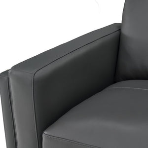 English Elm Coffee-Bean Curved Sectional Sofa with Organic Silhouette for Modern Living Rooms Dark Gray 174 L x 96 W x 34 H B2748S00252