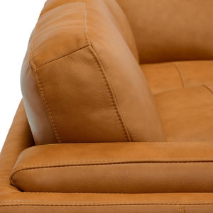 English Elm Coffee-Bean Curved Sectional Sofa with Organic Silhouette for Modern Living Rooms Ginger 174 L x 96 W x 34 H B2748S00255
