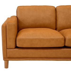 English Elm Coffee-Bean Curved Sectional Sofa with Organic Silhouette for Modern Living Rooms Ginger 174 L x 96 W x 34 H B2748S00255