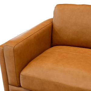 English Elm Coffee-Bean Curved Sectional Sofa with Organic Silhouette for Modern Living Rooms Ginger 174 L x 96 W x 34 H B2748S00255