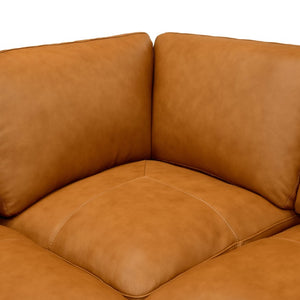 English Elm Coffee-Bean Curved Sectional Sofa with Organic Silhouette for Modern Living Rooms Ginger 174 L x 96 W x 34 H B2748S00255
