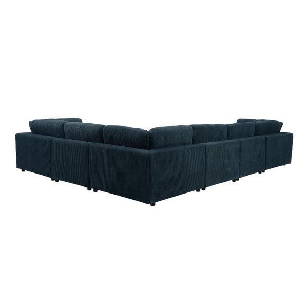 English Elm Corduroy Modular Sectional with Ridged Texture and Flexible Living Room Configuration B2748S00268