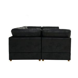 English Elm Modular Corduroy Sectional Sofa with Ribbed Texture for Flexible Living Room Layouts B2748S00281