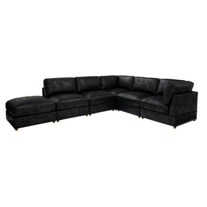 English Elm Modular Corduroy Sectional Sofa with Ribbed Texture for Flexible Living Room Layouts B2748S00281