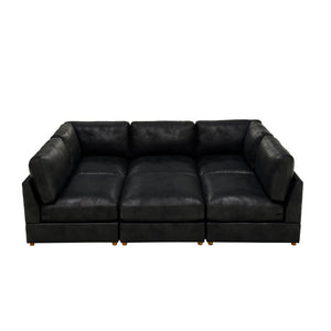 English Elm Modular Corduroy Sectional Sofa with Ribbed Texture for Flexible Living Room Layouts B2748S00281