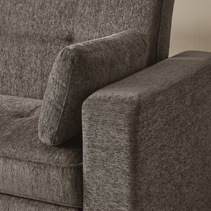 English Elm Anders Chenille Sleeper Sofa with Memory Foam Pull Out Bed and Usb Charging Ports B2749S00379