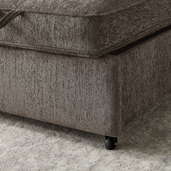 English Elm Anders Chenille Sleeper Sofa with Memory Foam Pull Out Bed and Usb Charging Ports B2749S00379