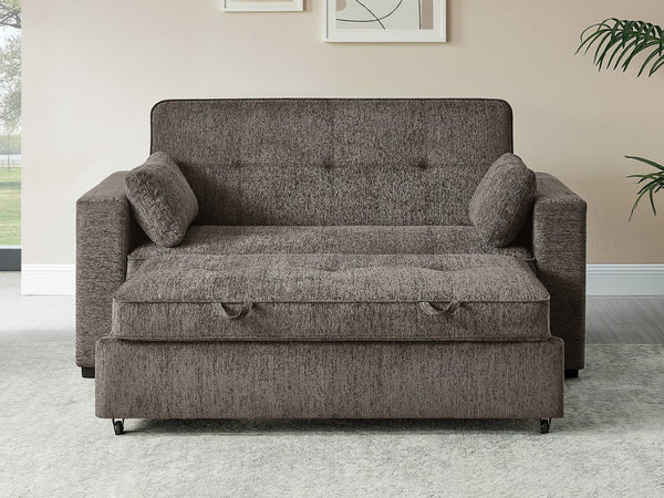 English Elm Anders Chenille Sleeper Sofa with Memory Foam Pull Out Bed and Usb Charging Ports B2749S00379