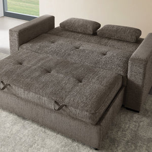 English Elm Anders Chenille Sleeper Sofa with Memory Foam Pull Out Bed and Usb Charging Ports B2749S00379