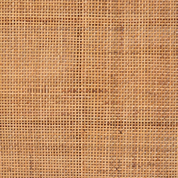 English Elm Bohemian Woven Rattan Panel Queen Headboard Solid Mahogany Frame Organic Bedroom B2750P467788