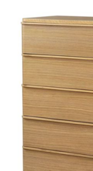 English Elm Zoey Wire-brushed White Oak Tall Chest for Bedroom Vertical Storage Solutions B2756P507054