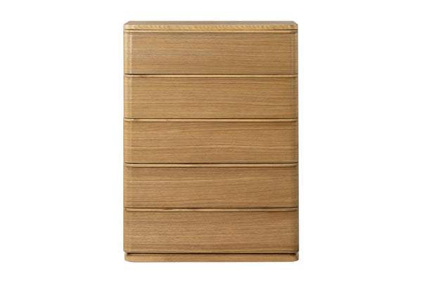 English Elm Zoey Wire-brushed White Oak Tall Chest for Bedroom Vertical Storage Solutions B2756P507054