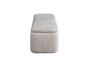 English Elm Orane Linen Upholstered Storage Bench with Hinged Lid for Entryway or Bedroom B2756P507063