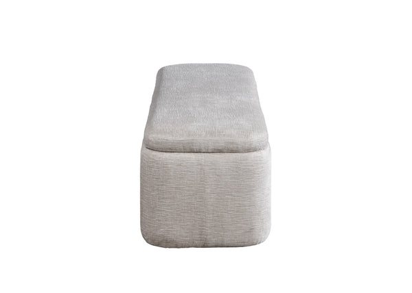 English Elm Orane Linen Upholstered Storage Bench with Hinged Lid for Entryway or Bedroom B2756P507063
