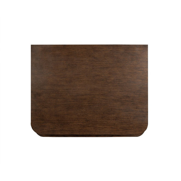 English Elm Zoey Oak Veneer Nightstand with Smooth Drawer for Contemporary Bedroom Decor B2756P573778