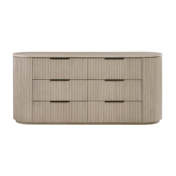English Elm Zoey Contemporary Brown Oak Tall Chest with Smooth Glides for Bedroom Storage Light Oak Engineered Wood,Metal,Solid Wood 20 L x 72 W x 33 H B2756P573787