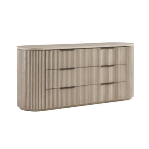 English Elm Zoey Contemporary Brown Oak Tall Chest with Smooth Glides for Bedroom Storage Light Oak Engineered Wood,Metal,Solid Wood 20 L x 72 W x 33 H B2756P573787