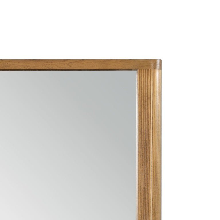 English Elm Zoey Natural Oak Wood Framed Rectangular Wall Mirror for Modern and Transitional Rooms B2756P574461