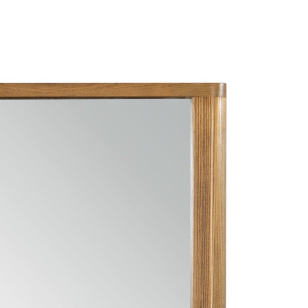 English Elm Zoey Natural Oak Wood Framed Rectangular Wall Mirror for Modern and Transitional Rooms B2756P574461